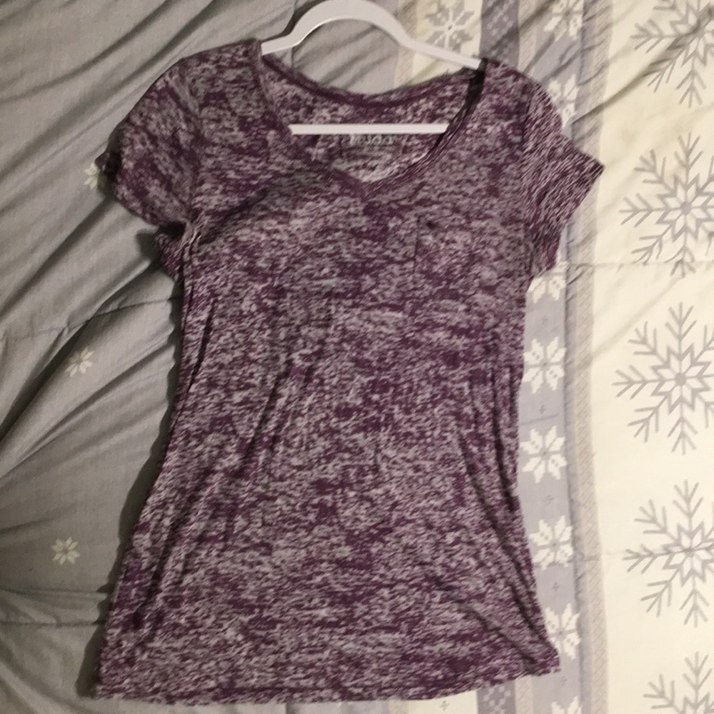 Super comfy Purple Tee with Front Pocket
